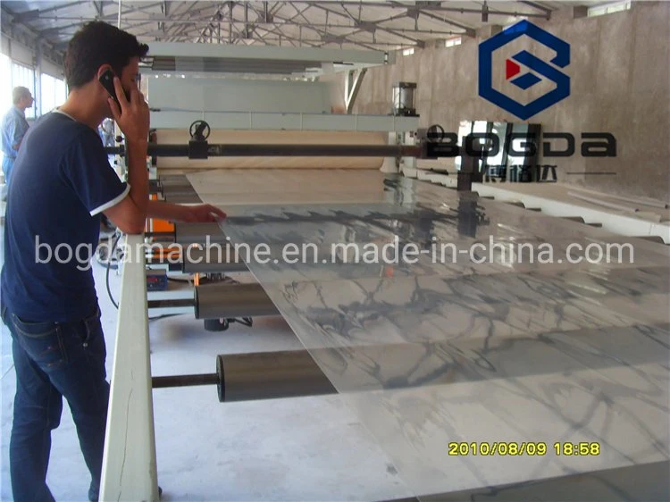 Plastic Pharma Grade Vacuum Forming Flexible Transparent PVC Sheet Roll Extrusion Line Making Machine